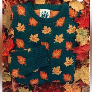 Kiel James Patrick Big Cozy Fall Leaf Sweater